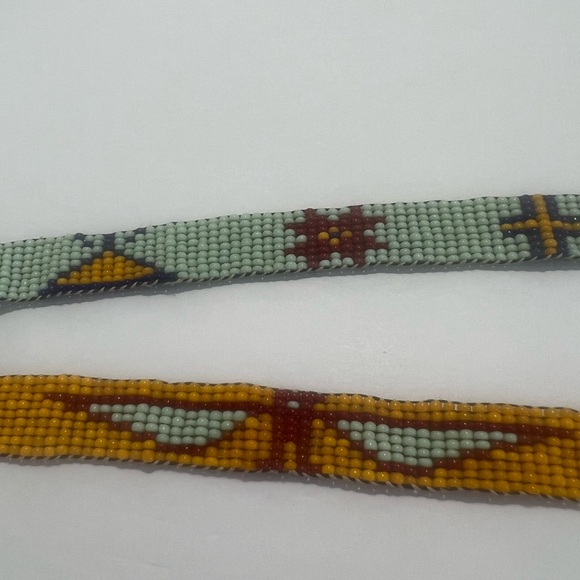 Native American, Handmade, Beaded, 30” Long Belt, Thunderbird, VTG, NEW - Picture 7 of 7